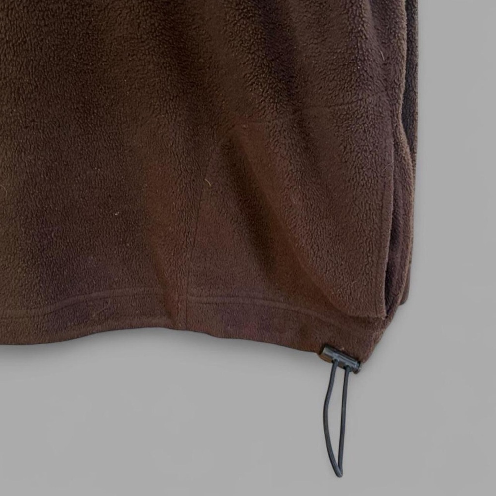 McIntosh & Seymour Men's Rugby Brown Half-Zip Fleece Large - Picture 3 of 4